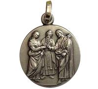 Medaglietta " Matrimonio di Maria e di San Giuseppe " in Argento 925 millesimi - 925 Sterling Silver " Marriage " Medal
