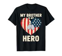 Medaglietta militare con scritta "My Brother Is My Hero" Maglietta