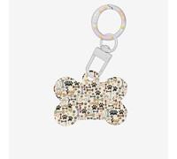 Medaglietta per cani in acrilico a forma di zampa con impronte di ossa di cane, con portachiavi, per decorazioni artigianali per animali domestici