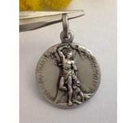 MEDAGLIETTA " SAN SEBASTIANO " IN ARGENTO 925 - NUOVA