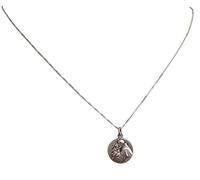 Medaglietta " Sant'Antonio di Padova " In Argento 925 Millesimi con Catenina in Argento 925 (60)
