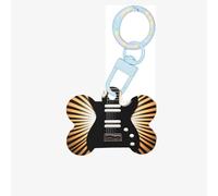 Medagliette identificative per animali domestici a forma di chitarra elettrica, medagliette per cani e gatti, in acrilico a forma di osso, blu