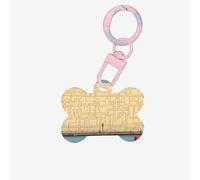 Medagliette identificative per animali domestici Enter The Maze of Thinking Medagliette per cani e gatti personalizzate, a forma di osso, in acrilico, rosa chiaro, medie