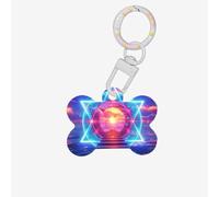Medagliette identificative per animali domestici La Porta del Futurismo Personalizzate Medagliette per cani e Medagliette per gatti, a forma di osso, in