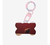 Medagliette identificative per animali domestici The Tauren Under The Red Wall Personalizzate Medagliette per cani e Cat Tags, a forma di osso, in acrilico, rosa chiaro, S