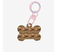 Medagliette per cani a forma di osso con stampa patchwork in stile africano su entrambi i lati, ciondoli personalizzati per animali domestici