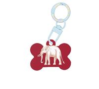 Medagliette per cani con bandiera della sovranità siamese per animali domestici, in acrilico a forma di osso, perfette per cani e gatti di piccola e grande taglia, carino e funzionale