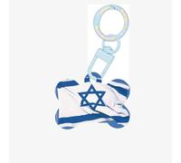 Medagliette per cani con bandiera israeliana per animali domestici, in acrilico a forma di osso, perfette per cani e gatti di piccola e grande taglia, carino e funzionale