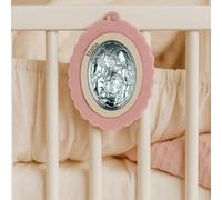 Medaglione Capoculla Angelo Protettore in Argento ottimo come idea regalo nascita o regalo battesimo da appendere alla culla, al passeggino o in cameretta del neonato con nome Personalizzato (Celeste)