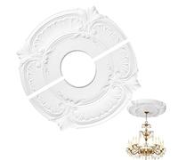 Medaglione Da Soffitto - Decorazione Di Illuminazione Domestica | Soffitto Decorativo | Medaglioni In Poliuretano Leggero | Trim Classico Per Apparecchi | Medaglione Dipinto Per Lampadario E