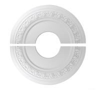 Medaglione da soffitto in poliuretano, 30,5 cm, bianco, compatibile con vari apparecchi di illuminazione e ventilatori, fornendo un aggiornamento funzionale ed elegante del soffitto