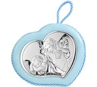 Medaglione di valenti. Medaglione con carillon angelo con lanterna celeste delle dimensioni di 10x9cm. La referenza è 10551 c