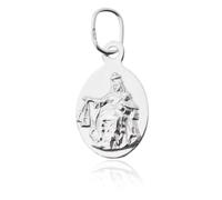 Medaglione in argento con l'immagine della Madonna dello Scapolare, 0,9 g, .925