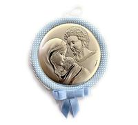 Medaglione Tondo Sacra Famiglia con Carillon Cm D 11