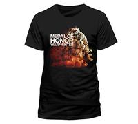 MOH Warfighter - Black Character T-shirt - L Medal of Honor, Black T-Shirt NUOV