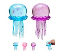 Medalle Squishy - Giocattolo da schiacciare, 2 pezzi, antistress Relief Sensory Ball agisce come ansia e ha un rapido recupero dell'azione decompressione per adulti, non Edible (blu + viola)