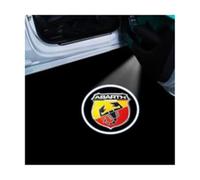 MEDAPI 2 Pezzi Luci Proiettore Porta per Abarth, Luce di Benvenuto Illuminazione Sottoscocca Auto Luci Portiera Accessories