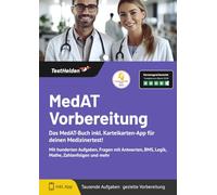MedAT Vorbereitung: Das MedAT-Buch inkl. Karteikarten-App für deinen Medizinertest! Mit hunderten Aufgaben, Fragen mit Antworten, BMS, Logik, Mathe, Zahlenfolgen und mehr