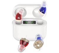 MEDca Ricaricabile per anziani - In-Ear PSAP Digital Personal Pair (CIC) con qualità superiore, riduzione intelligente, visualizzazione della potenza e durata della batteria