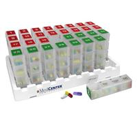 MedCenter Scatola organizer per pillole con sistema mensile, con allarme promemoria parlante, dispenser che consente di prendere il giusto farmaco al momento giusto