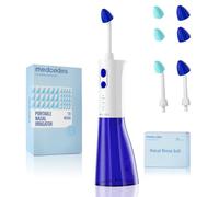 Medcodes Sistema di Lavaggio Nasale Elettrico Aggiornato, Macchina per Risciacquo Sinusale con 30 Buste di Sale, Aspiratore Nasale Autopulente con Raccolta Automatica Rifiuti (Large C)