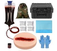 MedEduQuest Kit di Addestramento per Medicazione delle Ferite da Lacerazione, Kit di Addestramento per Fermare L'emorragia, Kit di Controllo dell'emorragia per Lezioni di Medicina - Scatola Tattica