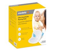 Medela Assorbenti assorbenti ultra traspiranti, altamente assorbenti, super morbidi, design discreto per una vestibilità comoda, confezione da 200