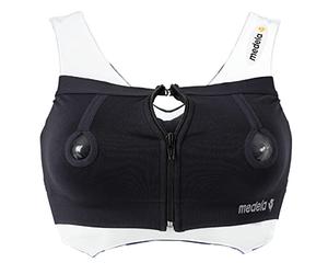Medela Easy Expression Bustier Hands-Free Kit - Per un'espressione confortevole compatibile con tutti i tiralatte Medela - nero - taglia S