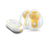 Medela Freestyle Mini Hands-Free elettrico doppio con coppe Hands-Free e batteria ricaricabile.