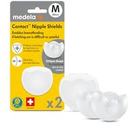 Medela Paracapezzoli Contact in Silicone, Design Morbido e Sottile, Senza BPA, 1 Confezione con 2 Paracapezzoli (16 mm) e Custodia