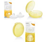 Medela - Protezione per capezzoli con custodia, 24 mm, grande