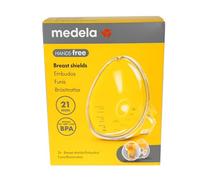 Medela Protezioni per il seno a mani libere, 2 protezioni per il seno, senza BPA, accessori per pompe a mani libere, accessori per tazze da collezione a mani libere