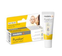 Medela Purelan Crema alla Lanolina per Capezzoli, Sollievo Rapido per Capezzoli Dolenti e Pelle Secca, a Base di Ingredienti Naturali, Ipoallergenica e Dermatologicamente Testata, Senza Profumo, 7 g