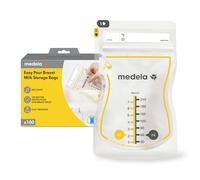 Medela Sacchetti per latte materno facili da versare, 100 pezzi, 210 ml, usa e getta, a prova di perdite, congelamento rapido, protezione per il latte materno riciclabili e senza BPA