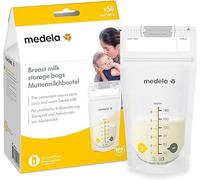 Medela Set di Sacche per la Conservazione del Latte Materno da 180 ml, Confezione da 50 Sacchetti per Raccolta del Latte Materno senza BPA con Doppia Chiusura, Congelamento e Scongelamento Rapido
