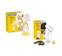 Medela Set di tiralatte manuale - Pacchetto perfetto per coppie, include tiralatte manuale Harmony e collettore per latte materno in silicone
