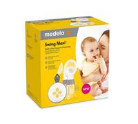 Medela Swing Maxi Tiralatte Elettrico Doppio, Ricaricabile tramite USB, Più Latte in Meno Tempo, con Coppe PersonalFit Flex e Tecnologia di Medela 2-Phase Expression