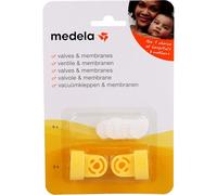 Medela Valvole e Membrane di Ricambio per Tiralatte Swing, Mini Electric e Harmony, Silicone, Trasparente