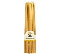 Meden - Candele naturali in cera d'api greca della chiesa ortodossa - altezza 27 cm - candele coniche - pura cera d'api fatta a mano (50 candele - 400 g)