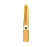 Meden - Candele rituali in cera d'api (giallo) - Candele rituali, candele ortodosse, per preghiera, decorazione, Natale, altezza 32 cm, fatte a mano (10 candele)