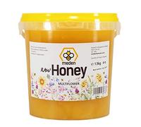 Meden Pure Raw Honey UK - Fiori selvatici - non riscaldato, non pastorizzato vivente naturale (1,5 kg)