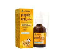 Medex Propolis Oral Junior, propoli spray per gola, a base d'acqua, senza alcol, con aggiunta di miele, salvia, niacina, punte di abete rosso, con applicatore, bambini 3+, 30 ml