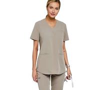 MEDHOODIE Casacca da donna Grace per il campo medico e infermieristico - Casacca con tre comode tasche - Abbigliamento professionale medico, beige., L