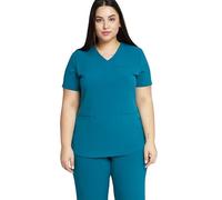 MEDHOODIE Casacca da donna Grace per il campo medico e infermieristico - Casacca con tre comode tasche - Abbigliamento professionale medico, blu oceano, S
