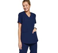MEDHOODIE Casacca da donna Grace per il medico e la cura - Casacca moderna e comoda con tre pratiche tasche - Abbigliamento medico professionale, navy scuro, L
