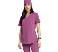 MEDHOODIE Casacca da donna Grace per il medico e la cura - Casacca moderna e comoda con tre pratiche tasche - Abbigliamento medico professionale, Berry Shake, XS