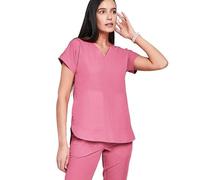 MEDHOODIE Casacca da donna Kendall per il medico e la cura - Casacca moderna e comoda con due pratiche tasche - Abbigliamento medico professionale, lampone, XL