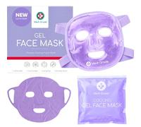 Medi Grade Maschera Refrigerante Viso Gel con Lycra e Custodia, Set Viola | Copre tutto il viso, contro occhiaie e gonfiori, per una freschezza rilassante dopo una lunga giornata, delicata sulla pelle