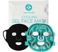 Medi Grade Set Maschere Viso con 1 la Stoffa Viso Lycra e Custodia - Mask Ghiaccio Viso Lenitiva Contro Occhiaie e Gonfiori - Maschera Viso Fria per Relax e Freschezza