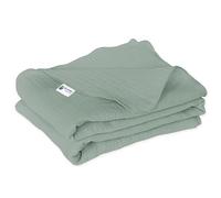 Medi Partners Coperta di Mussola per Neonata 75x100cm Copertina Neonato per lettino - 100% Cotone Mussole naturale Blanket Neonati Invernale Estate Carrozzina Bambino (Oliva)